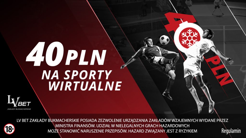 40 PLN na Wirtualne Sporty w LvBET!